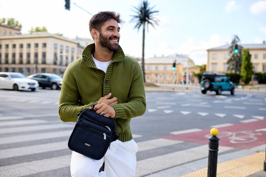 Listonoszka męska z poliestru - Peterson - obrazek 11