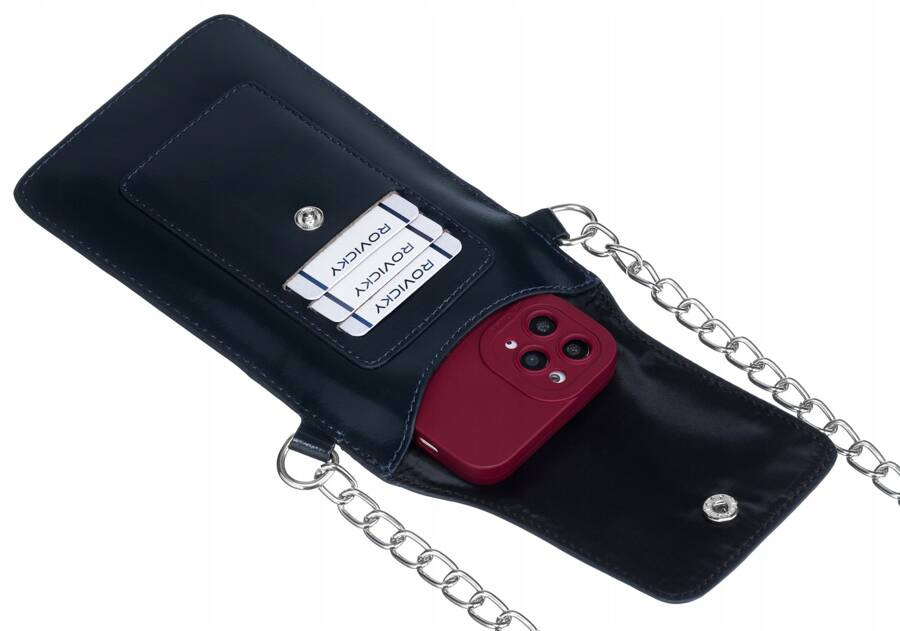 Mini torebka-portfel ze skóry naturalnej - 4U Cavaldi - obrazek 5