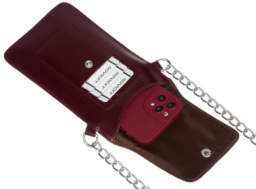 Mini torebka-portfel ze skóry naturalnej - 4U Cavaldi - obrazek 6