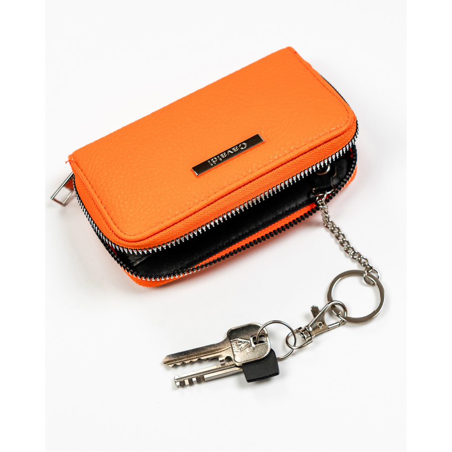 Średni portfel damski ze skóry ekologicznej o groszkowej fakturze - 4U Cavaldi - obrazek 7