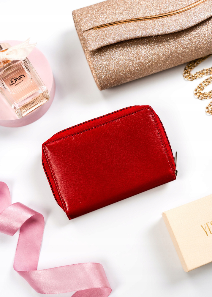 Mały portfel damski ze skóry naturalnej - Rovicky - obrazek 3