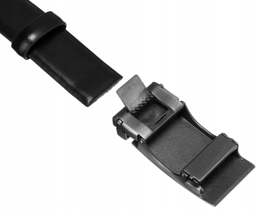 Elegancki pasek męski z klamrą automatyczną - Peterson - obrazek 5