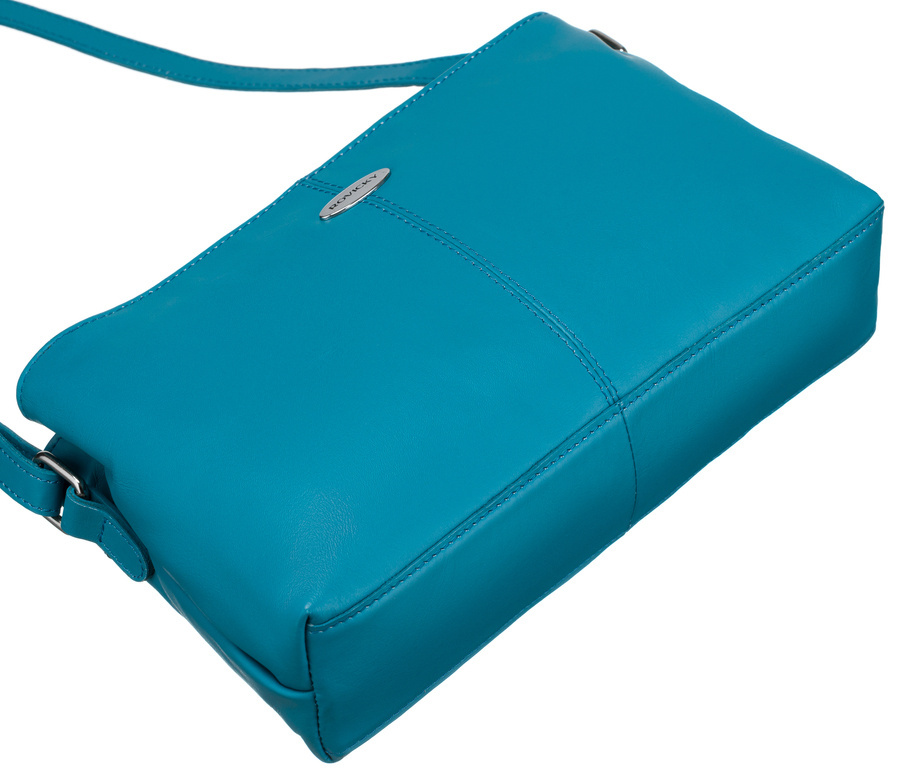 Mała, skórzana listonoszka damska - Rovicky - obrazek 10