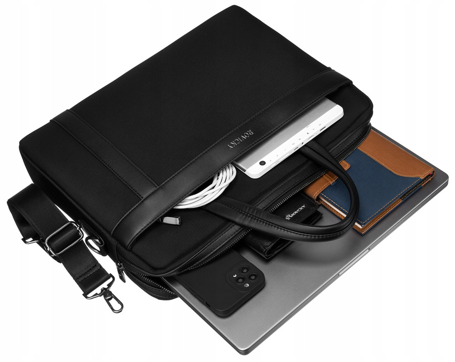 Męska torba na laptopa do 14 cali - Rovicky - obrazek 7