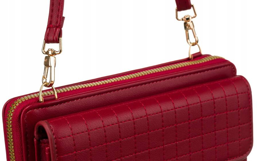 Elegancka mini torebka-portfel na długim, doczepianym pasku - 4U Cavaldi - obrazek 4