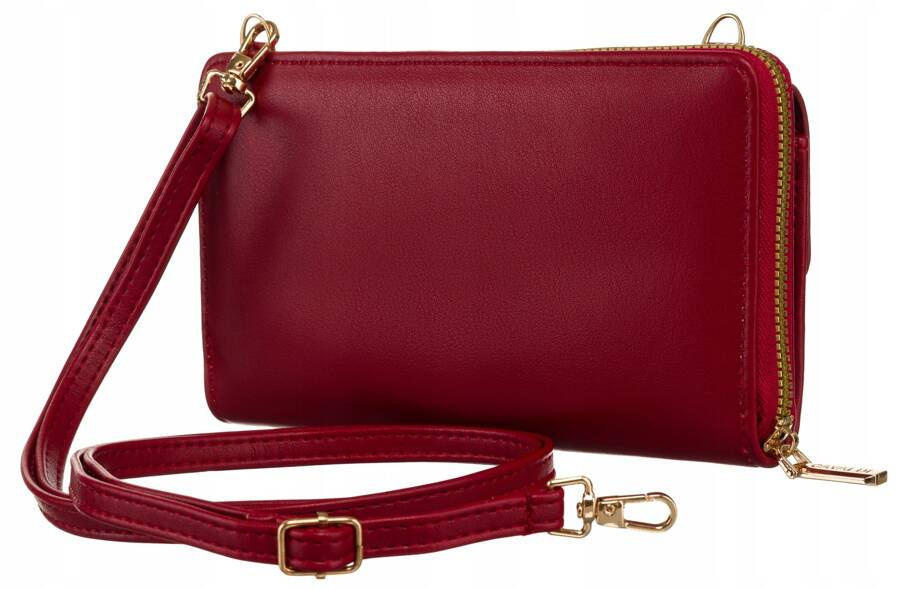 Elegancka mini torebka-portfel na długim, doczepianym pasku - 4U Cavaldi - obrazek 2