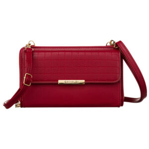 Elegancka mini torebka-portfel na długim, doczepianym pasku - 4U Cavaldi