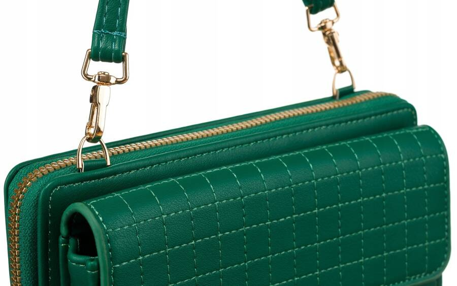 Elegancka mini torebka-portfel na długim, doczepianym pasku - 4U Cavaldi - obrazek 5