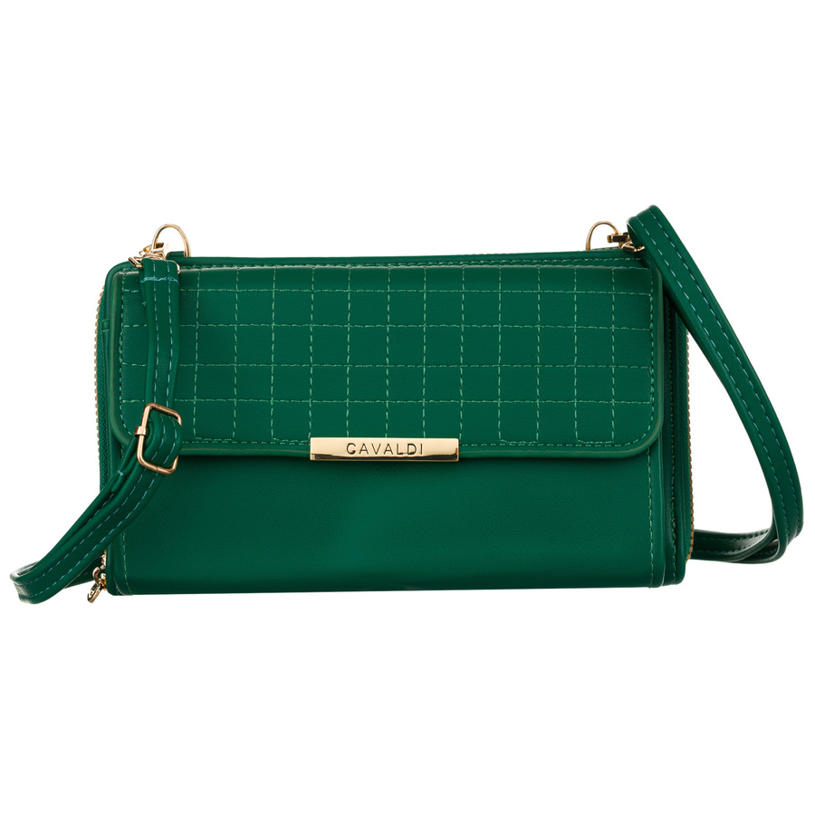 Elegancka mini torebka-portfel na długim, doczepianym pasku - 4U Cavaldi - obrazek 2