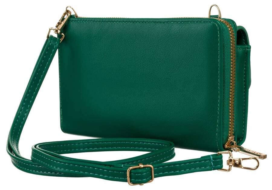 Elegancka mini torebka-portfel na długim, doczepianym pasku - 4U Cavaldi - obrazek 3