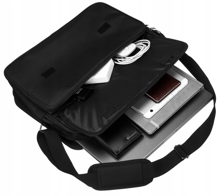 Duża, pojemna torba męska z trwałej codury - Peterson - obrazek 10