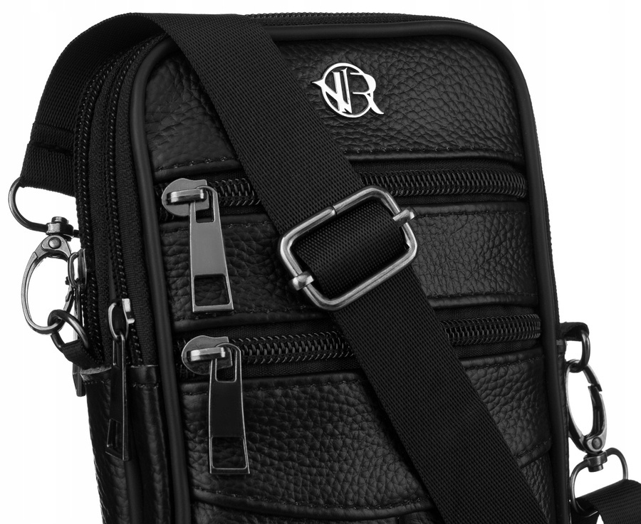 Mini torebka-saszetka damska ze skóry naturalnej - Rovicky - obrazek 4