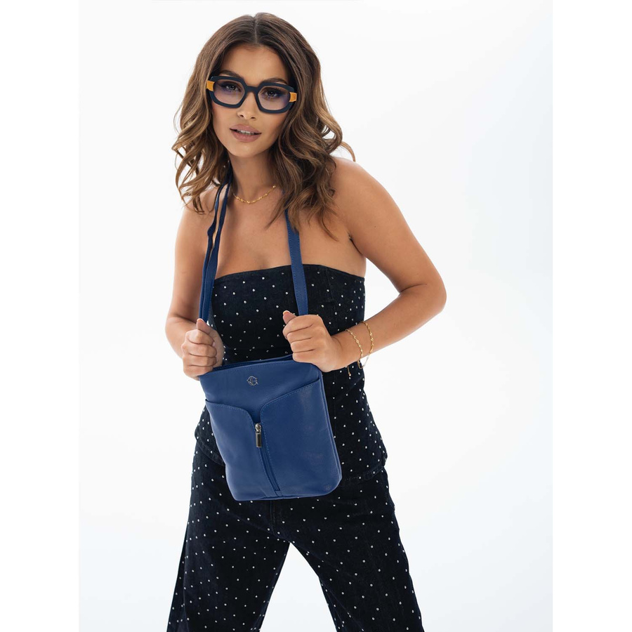 Skórzana listonoszka damska - Rovicky - obrazek 2