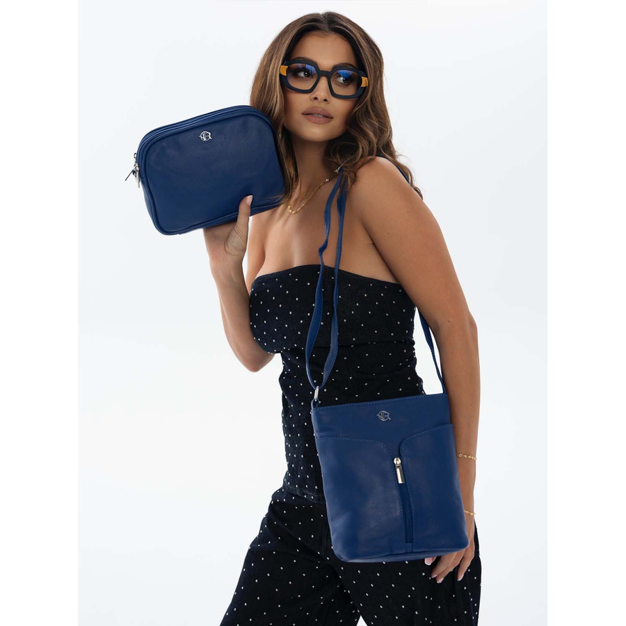 Skórzana listonoszka damska - Rovicky - obrazek 13