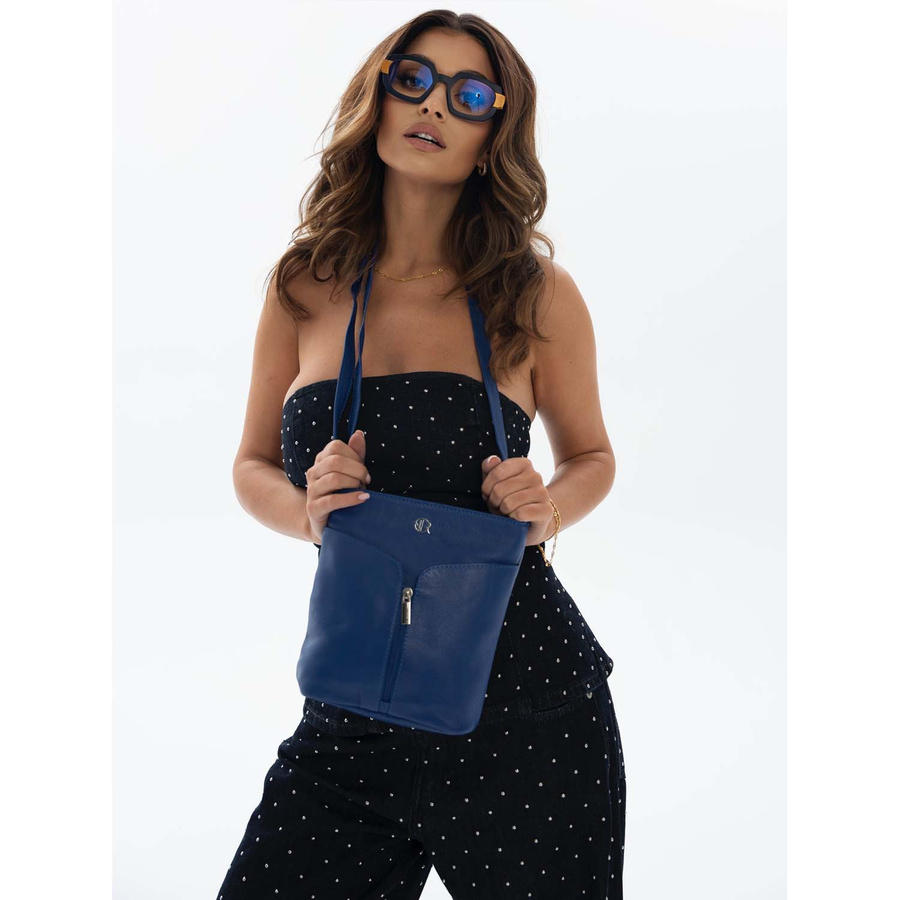 Skórzana listonoszka damska - Rovicky - obrazek 3