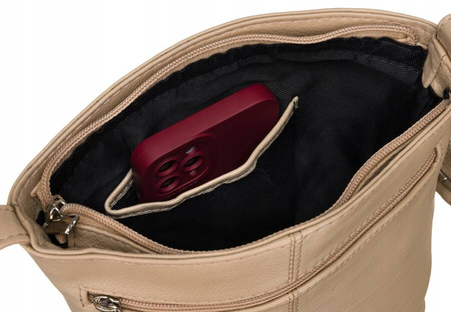 Skórzana listonoszka damska - Rovicky - obrazek 5