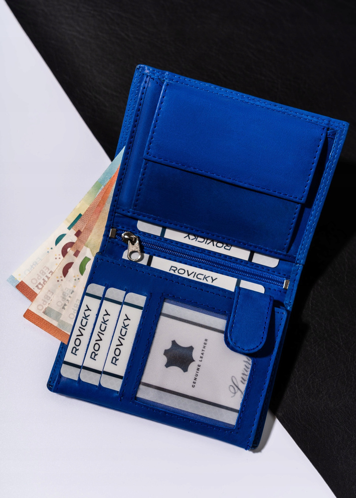 Duży, pionowy portfel męski ze skóry naturalnej - Always Wild - obrazek 5