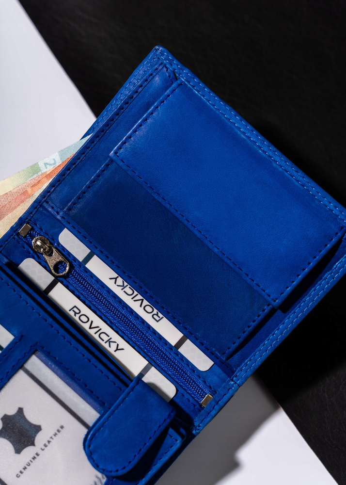 Duży, pionowy portfel męski ze skóry naturalnej - Always Wild - obrazek 9