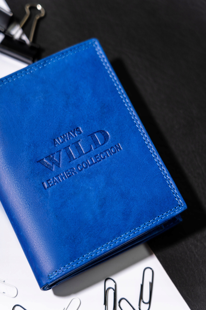 Duży, pionowy portfel męski ze skóry naturalnej - Always Wild - obrazek 2