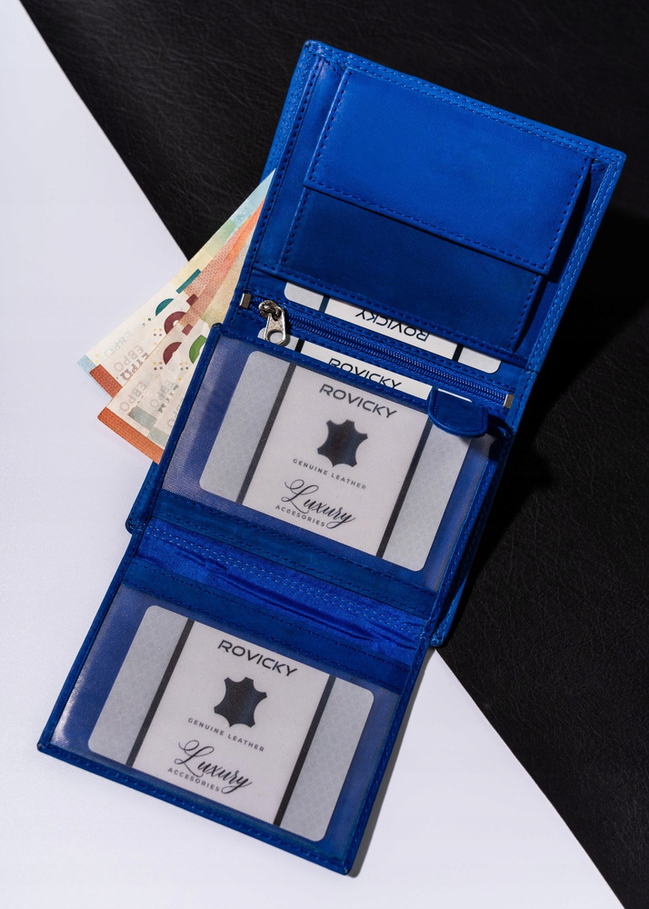 Duży, pionowy portfel męski ze skóry naturalnej - Always Wild - obrazek 6