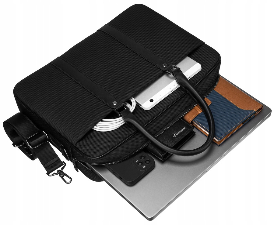 Torba na laptopa z syntetycznego materiału - Rovicky - obrazek 12