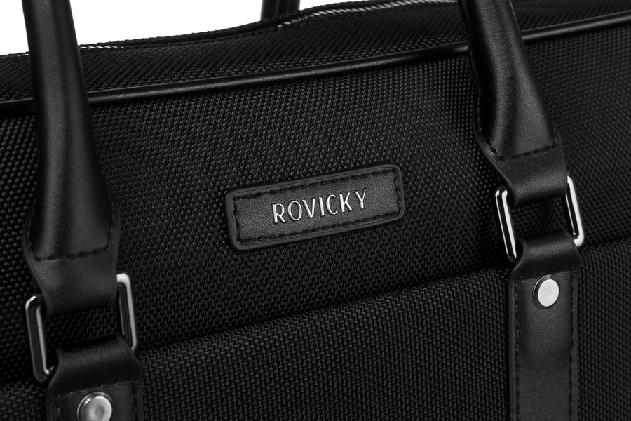 Torba na laptopa z syntetycznego materiału - Rovicky - obrazek 8