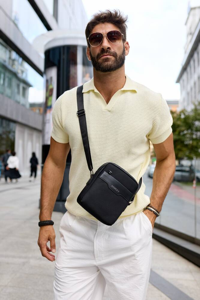 Miejska, pojemna listonoszka męska - Rovicky - obrazek 6