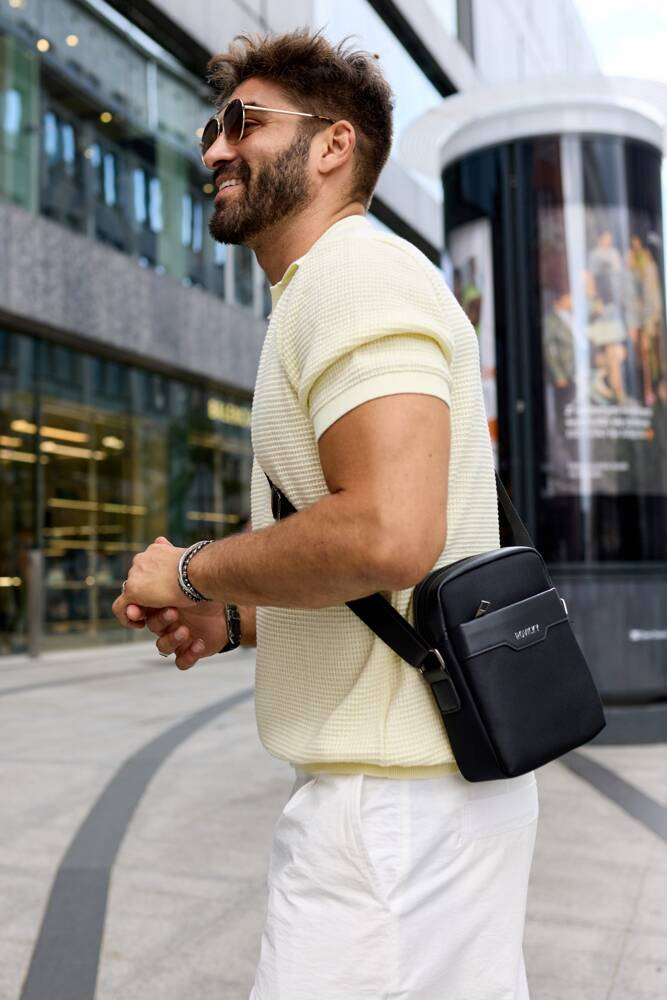 Miejska, pojemna listonoszka męska - Rovicky - obrazek 4