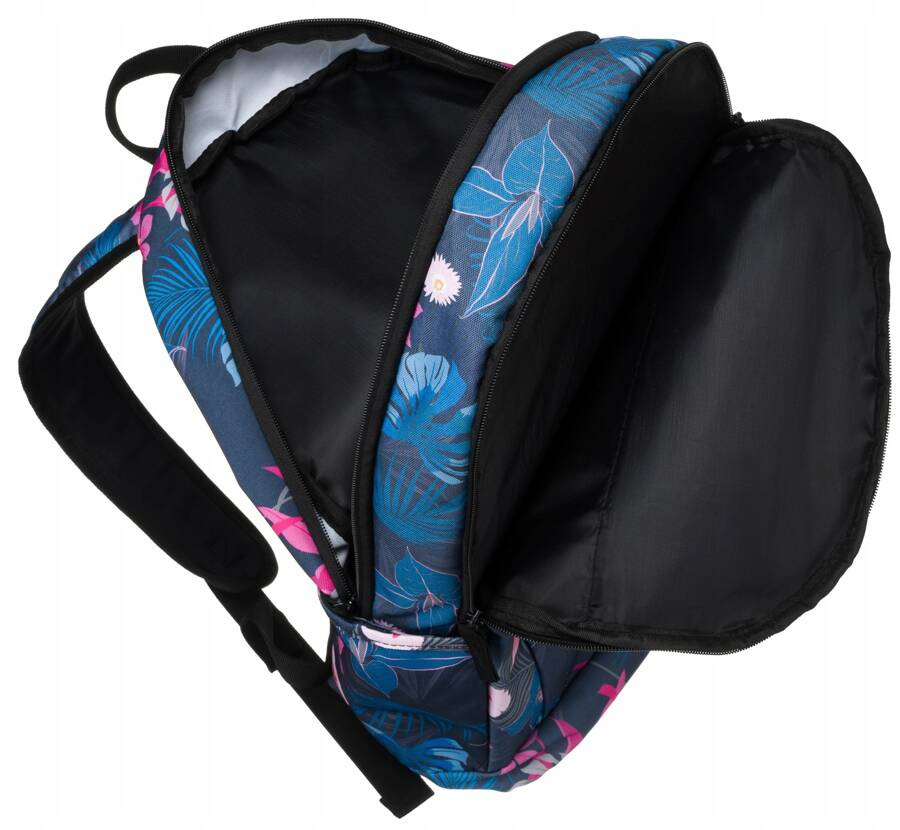 Klasyczny, damski plecak z poliestru w roślinny wzór - Rovicky - obrazek 8