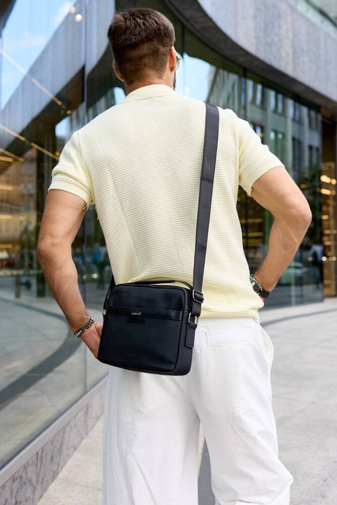 Poręczna torba męska z poliestru - Rovicky - obrazek 6
