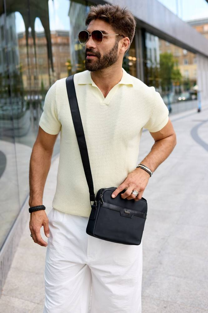 Poręczna torba męska z poliestru - Rovicky - obrazek 4