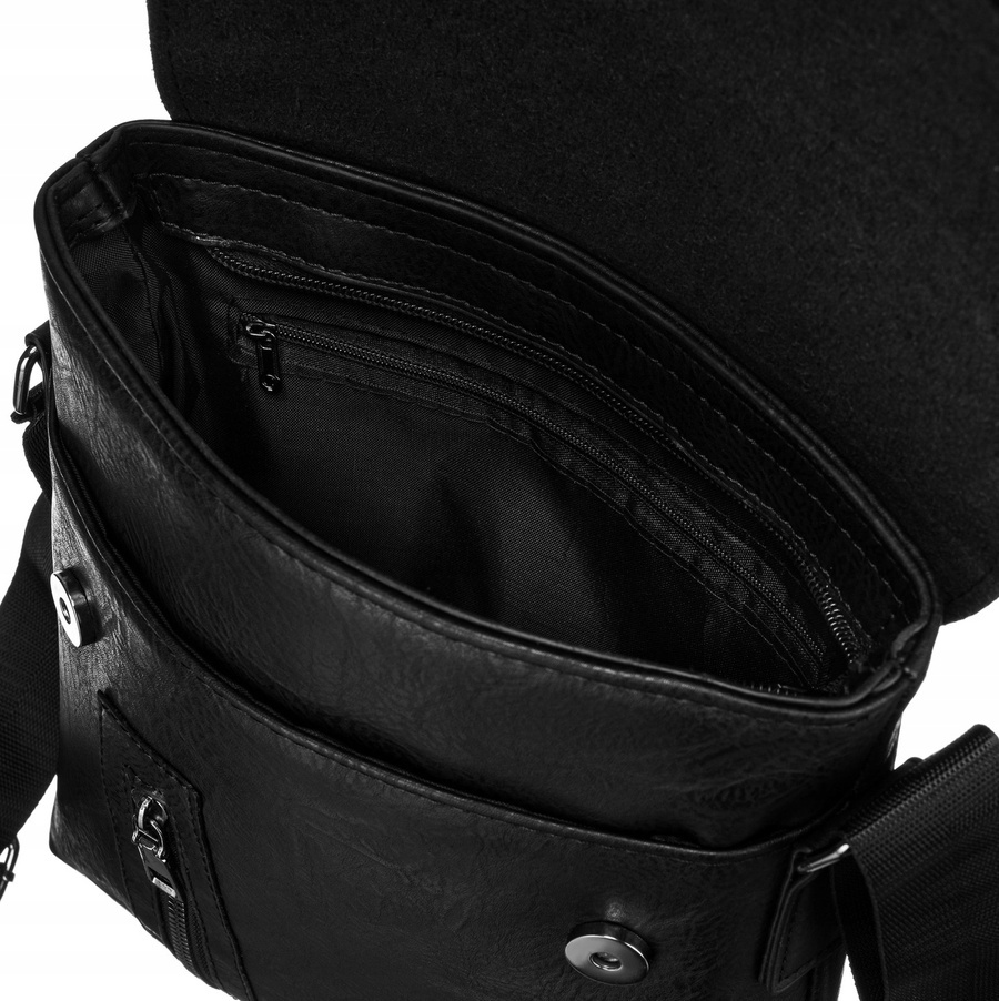 Listonoszka męska ze skóry ekologicznej - Rovicky - obrazek 8