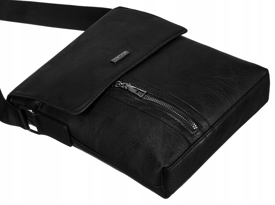 Listonoszka męska ze skóry ekologicznej - Rovicky - obrazek 11