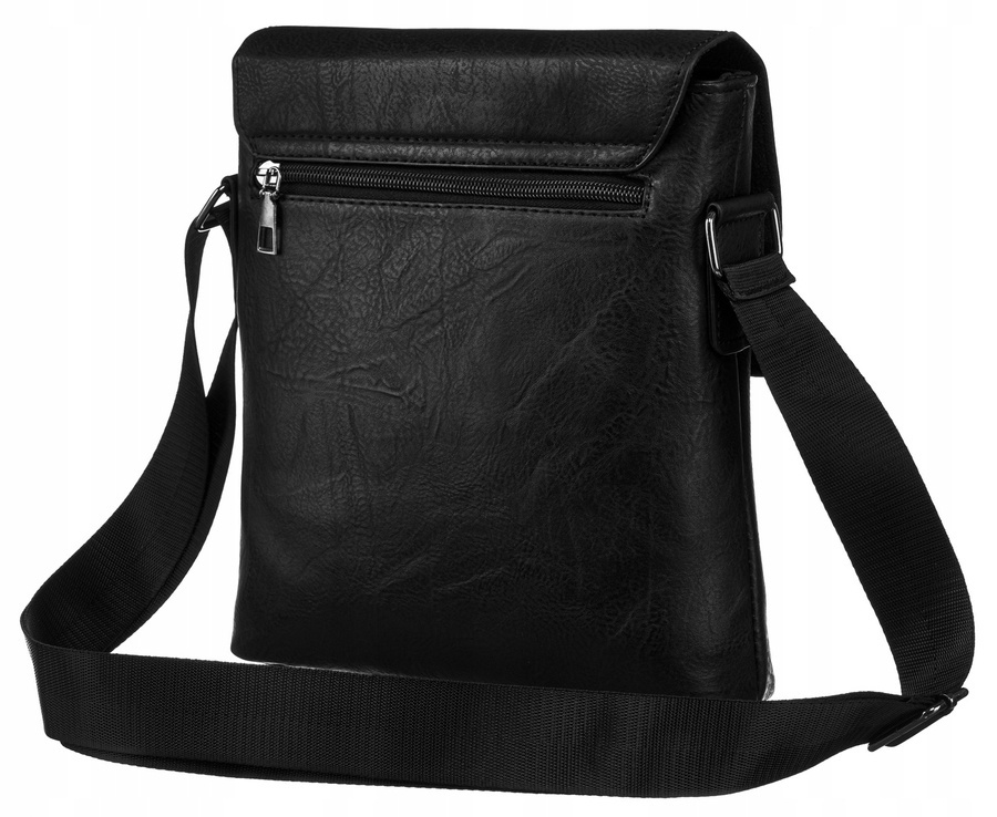 Listonoszka męska ze skóry ekologicznej - Rovicky - obrazek 5