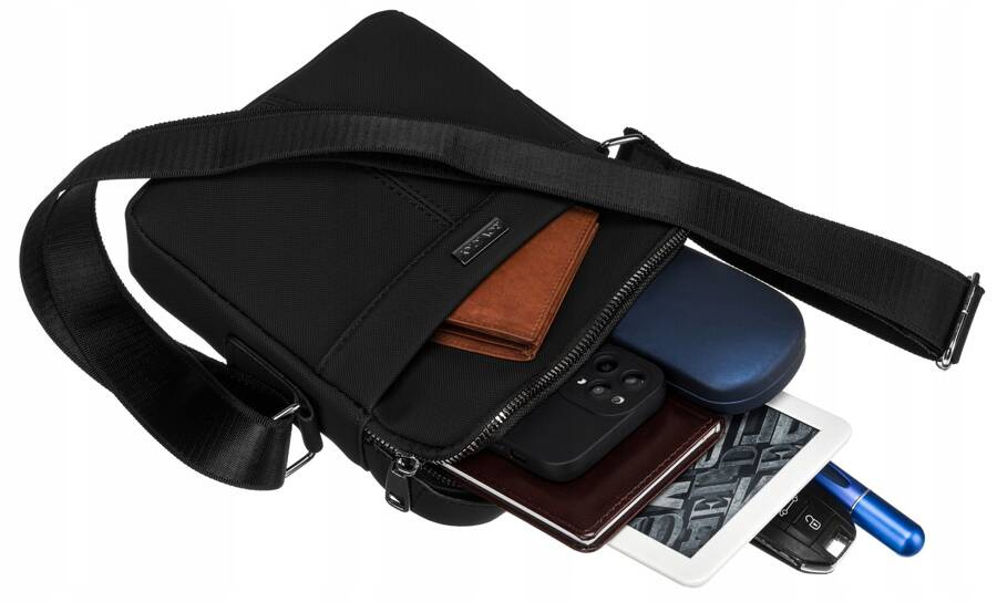 Praktyczna listonoszka męska z cordury - Rovicky - obrazek 8