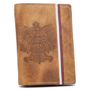 Duży portfel męski z nubukowej skóry naturalnej