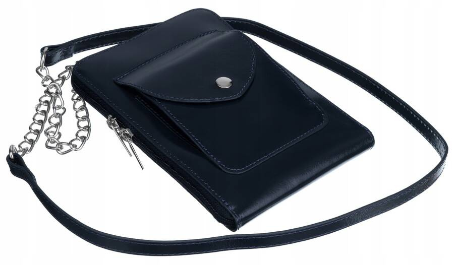 Mini torebka damska ze skóry naturalnej - obrazek 7