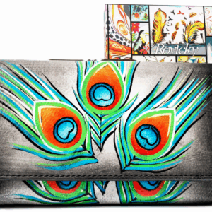 Duży portfel damski na zatrzask wykonany ze skóry naturalnej - Rovicky