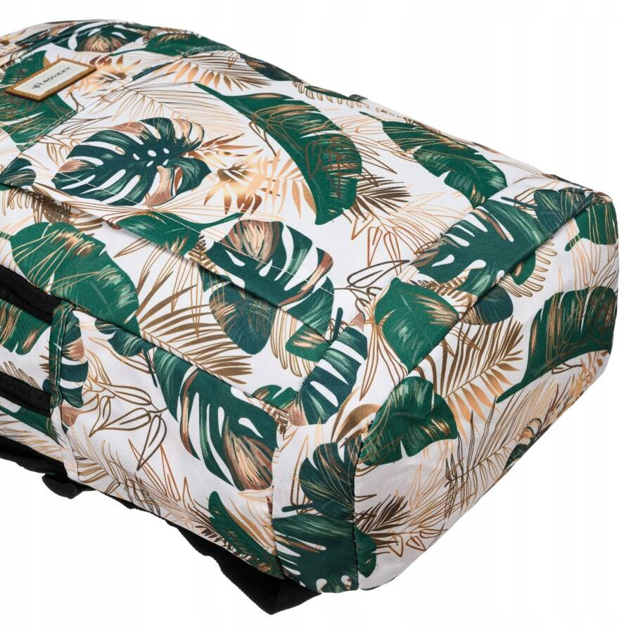 Klasyczny, damski plecak z poliestru w roślinny wzór - Rovicky - obrazek 10