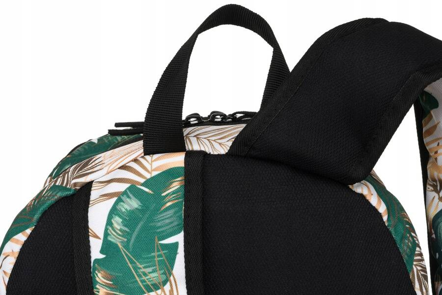 Klasyczny, damski plecak z poliestru w roślinny wzór - Rovicky - obrazek 7