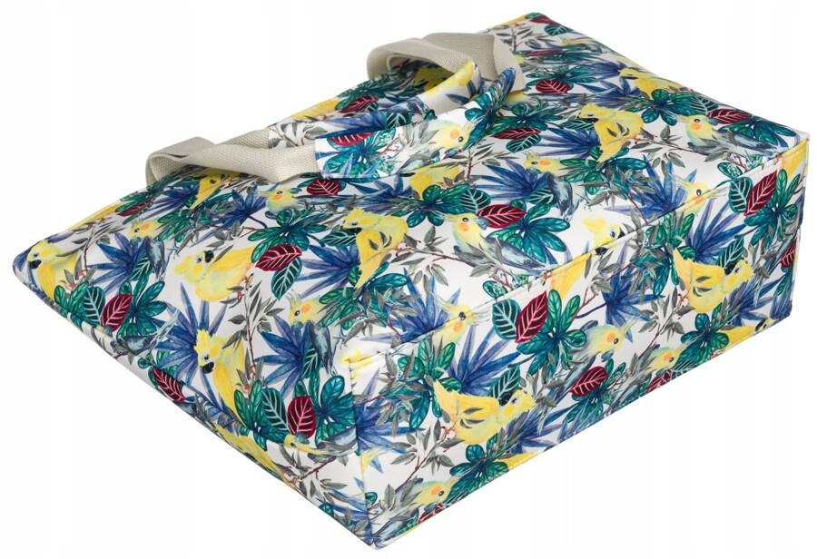 Duża shopperka damska z motywem w kwiaty - obrazek 7