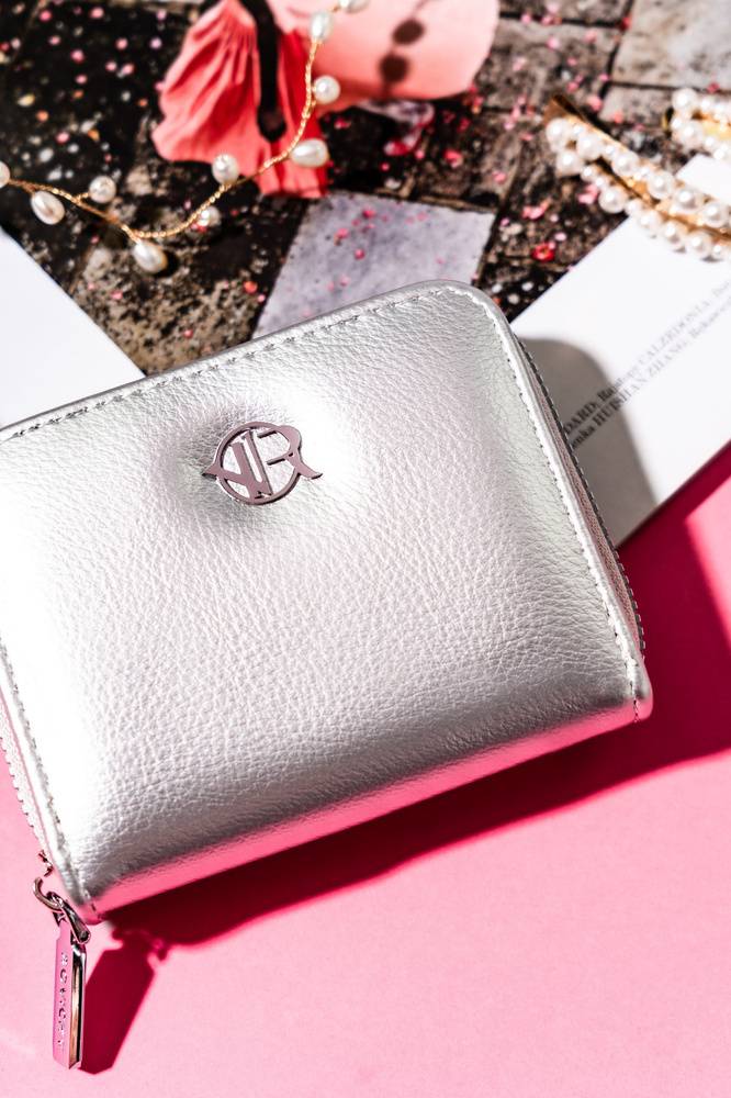 Elegancki, mały portfel damski na zamek - Rovicky - obrazek 4