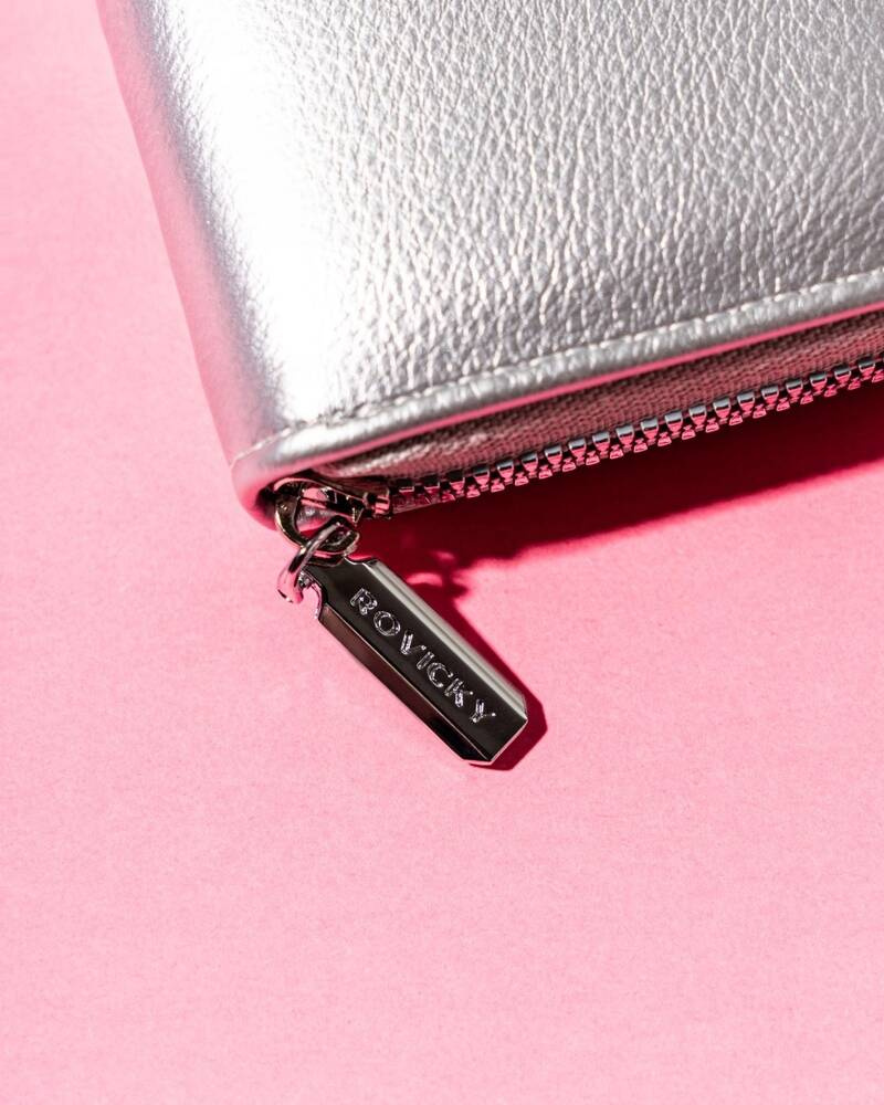 Elegancki, mały portfel damski na zamek - Rovicky - obrazek 7