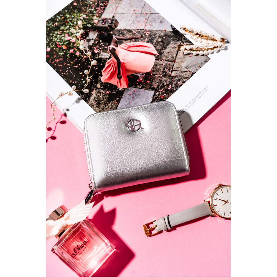 Elegancki, mały portfel damski na zamek - Rovicky - obrazek 2