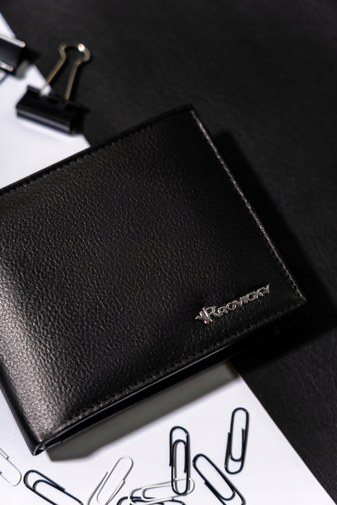 Duży, pojemny portfel męski ze skóry naturalnej - Rovicky - obrazek 3