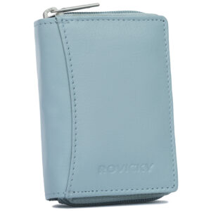 Pionowy, damski portfel ze skóry naturalnej - Rovicky
