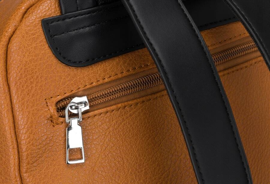 Miejski plecaczek damski ze skóry ekologicznej - Rovicky - obrazek 8