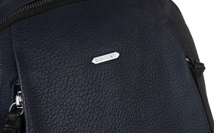 Miejski plecaczek damski ze skóry ekologicznej - Rovicky - obrazek 4