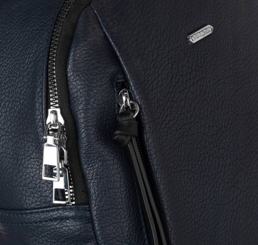 Miejski plecaczek damski ze skóry ekologicznej - Rovicky - obrazek 5