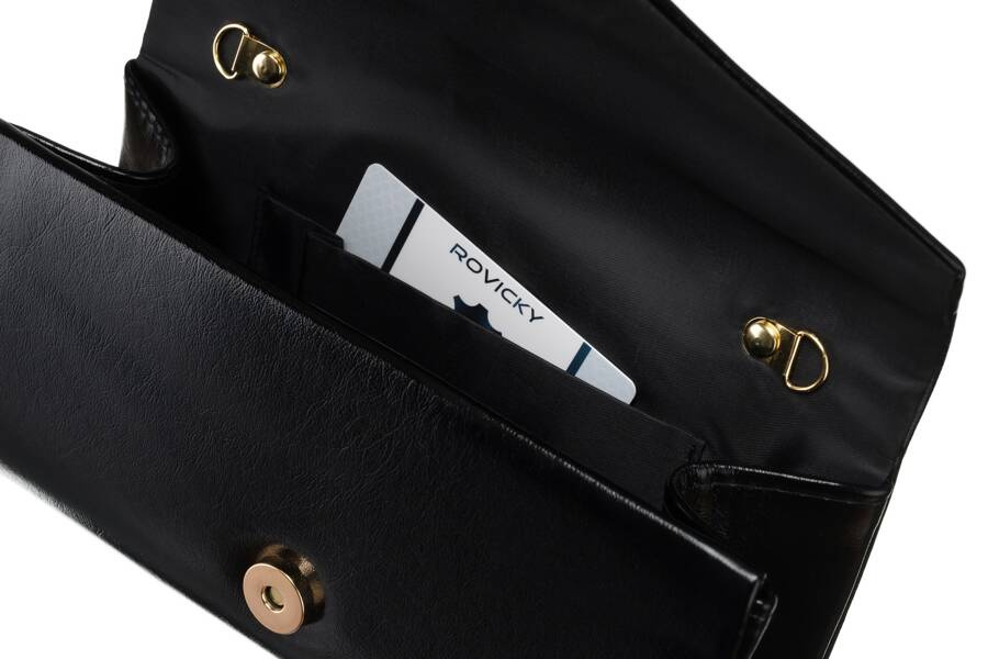 Kopertówka damska ze skóry ekologicznej - Rovicky - obrazek 6